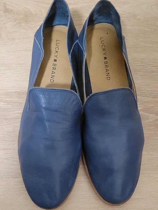 Lucky Brand Shoes - Lucky Brand Blue Leather Loafers Size 9